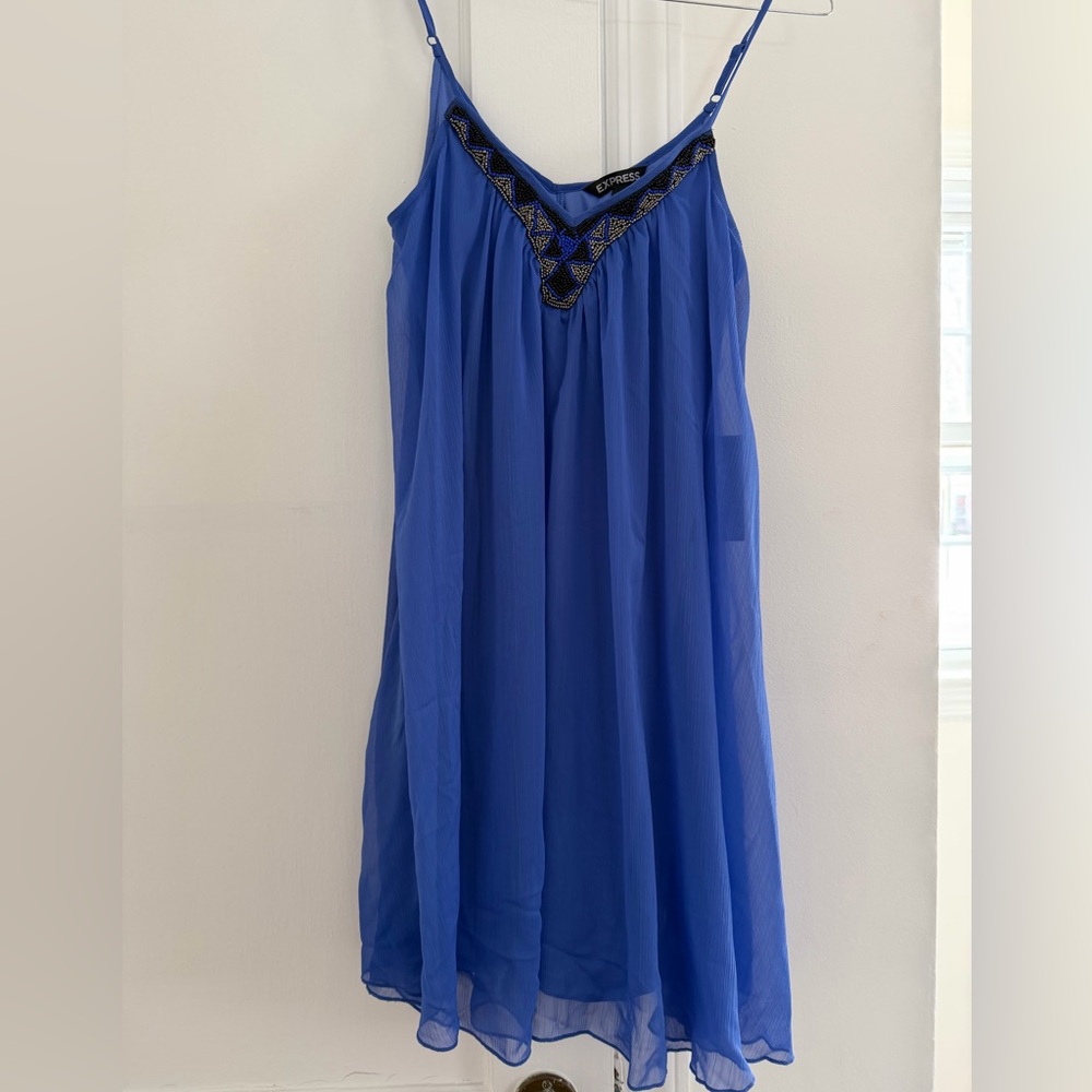 Express Dress with Black beaded Accents